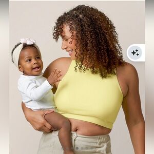 NWOT Kindred Bravely Yellow Longline Bra (Busty)